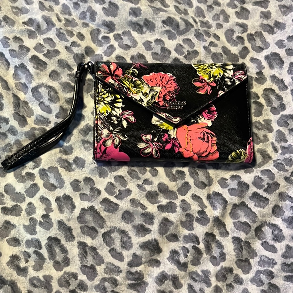 Black floral Victoria Secret Wallet